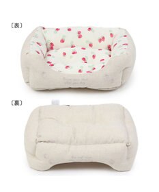 PET PARADISE 苺柄 四角型クール カドラーベッド（38cm）