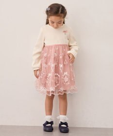 ANY KIDS バレエ刺繍チュールワンピース