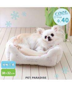 PET PARADISE 苺柄 四角型クール カドラーベッド（38cm）