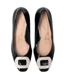 Bridget Birkin 【Bridget Birkin】スクエアビジューパンプス