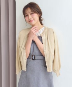 Feroux 【洗える】ラメニットカーディガン