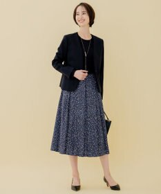 自由区 【好評につき追加生産/洗える】WASHABLEPONTE ノーカラージャケット