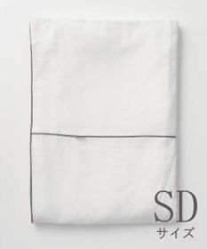 京和晒綿紗 ガーゼ掛布団カバー 白２重合わせ セミダブルサイズ(170×210)