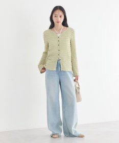 earth music&ecology 【予約】シャーリングカットカーディガン