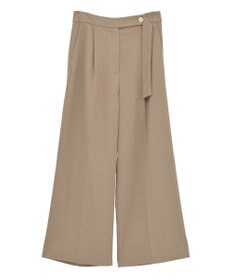 YECCA VECCA 金釦アクセントベルトワイドパンツ