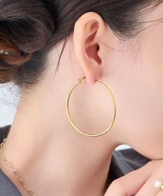 Phoebe 【金属アレルギー対応】ライトフープピアス　ゴールド/ステンレス/大振り