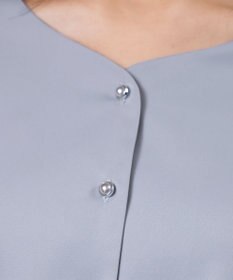 Tiaclasse 【洗える】ハートネックフレア袖ブラウス