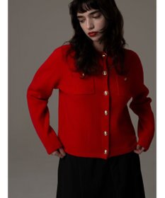 Te chichi 【R by Te chichi】ポケット付きミラノリブカーディガン《2025winter catalog item》