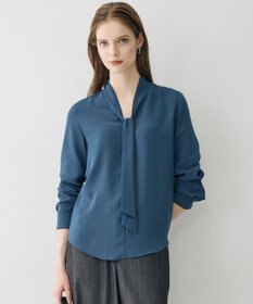 ICB L 【6/12-6/28期間限定・受注生産】BackSatinAmunzen ボウタイブラウス