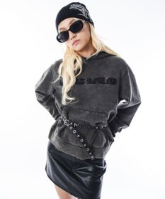 WEGO 【ユニセックス着用ITEM】コンパクトフィットロゴプルパーカー