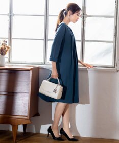 Tiaclasse 【洗える】スタイルアップも叶うピンタックワンピース