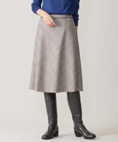 J.PRESS LADIES クラシカル グレンチェック フレアー スカート