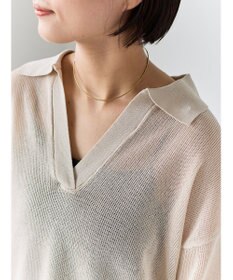 Te chichi メッシュスキッパーポロニット