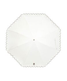 MOONBAT 【WEB限定/遮光率100%/遮熱/UV】POLO RALPH LAUREN（ポロ ラルフローレン）晴雨兼用日傘 ワンポイント ポロベア刺繍 フリル 折りたたみ傘 長折タイプ