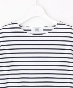 J.PRESS LADIES L 【一枚で着映え】バイカラーボーダー クルーネック カットソー