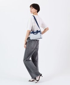LeSportsac EVERYDAY SM SATCHEL/マリンロゴボーダー