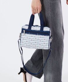 LeSportsac EVERYDAY SM SATCHEL/マリンロゴボーダー