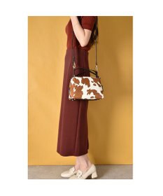 LA BAGAGERIE カウヘアーミニバッグ