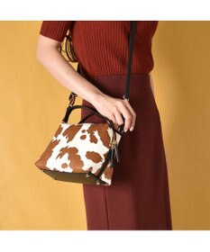 LA BAGAGERIE カウヘアーミニバッグ