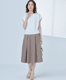 組曲 L 【WEB限定】コンシャスジャージーフレンチスリーブカットソー