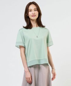 J.PRESS LADIES S 【シーンレスに活躍】コットンスムース シアーデザイン カットソー