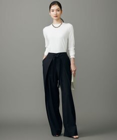 自由区 S レーヨンストレッチリブインナー ニット