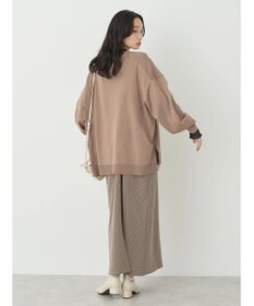 earth music&ecology サイドスリットルーズＶネックカーディガン