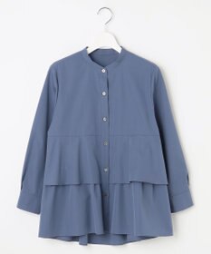 自由区 S 【洗える】コットンティアード ブラウス