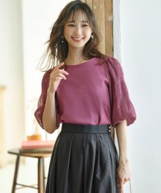 ANY SIS S 【洗える】マジョリカスリーブ プルオーバー