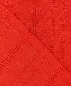 23区 L 【洗える】カラミ ストライプ  切り替え ブラウス