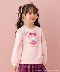 ANY KIDS 【マイメロディ＆クロミ×ANY KIDS】アップリケ トレーナー ピンク×マイメロディ