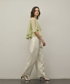 GRACE CONTINENTAL シアーケープニットカーディガン