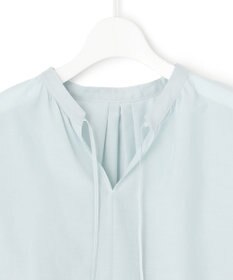 23区 【洗える】コットンシルクローン スキッパー ブラウス