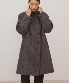 AMERICAN HOLIC ヘリンボーンスタンドカラーコート