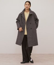 AMERICAN HOLIC ヘリンボーンスタンドカラーコート