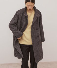 AMERICAN HOLIC ヘリンボーンスタンドカラーコート