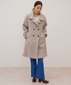 AMERICAN HOLIC ヘリンボーンスタンドカラーコート