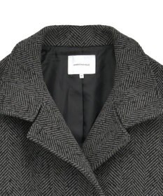 AMERICAN HOLIC ヘリンボーンスタンドカラーコート