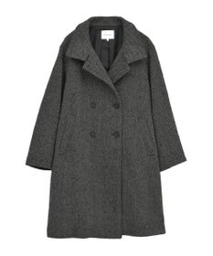 AMERICAN HOLIC ヘリンボーンスタンドカラーコート