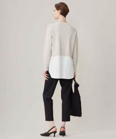 ICB 【洗える】ウール2WAYストレッチ ドロストパンツ