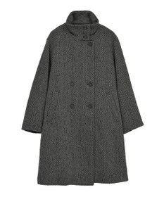 AMERICAN HOLIC ヘリンボーンスタンドカラーコート