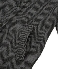 AMERICAN HOLIC ヘリンボーンスタンドカラーコート