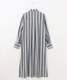 自由区 【洗える/セットアイテム】ウールブレンドベスト×ストライプワンピ