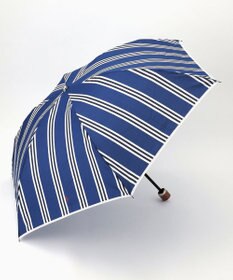 MOONBAT POLO RALPH LAUREN (ポロ ラルフローレン)折りたたみ傘 ワンポイント ストライプ 75デニール 日本製