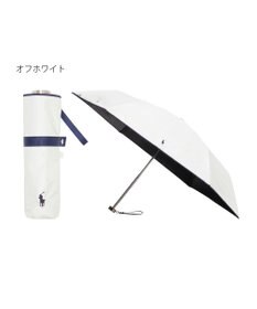 MOONBAT 【WEB限定】遮光100% 晴雨兼用 折りたたみ日傘 ワンポイント ポロポニー 簡単開閉