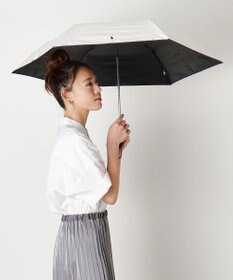 MOONBAT 【WEB限定】遮光100% 晴雨兼用 折りたたみ日傘 ワンポイント ポロポニー 簡単開閉
