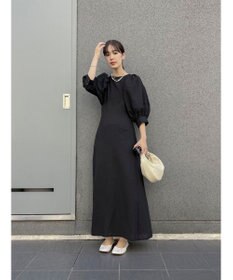 Green Parks AnriettMusee バックカットワークワンピース