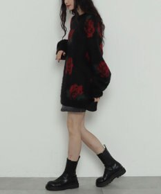 WEGO 【2025年秋冬新作】シャギーパターンニットBIGプルオーバー