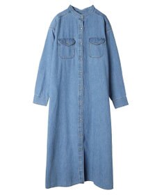 AMERICAN HOLIC デニムＷポケットＡラインワンピース