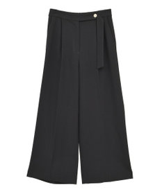 YECCA VECCA 金釦アクセントベルトワイドパンツ